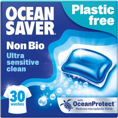 OceanSaver Plastic Free 30 Non-Bio Washing Capsules (5 pack)