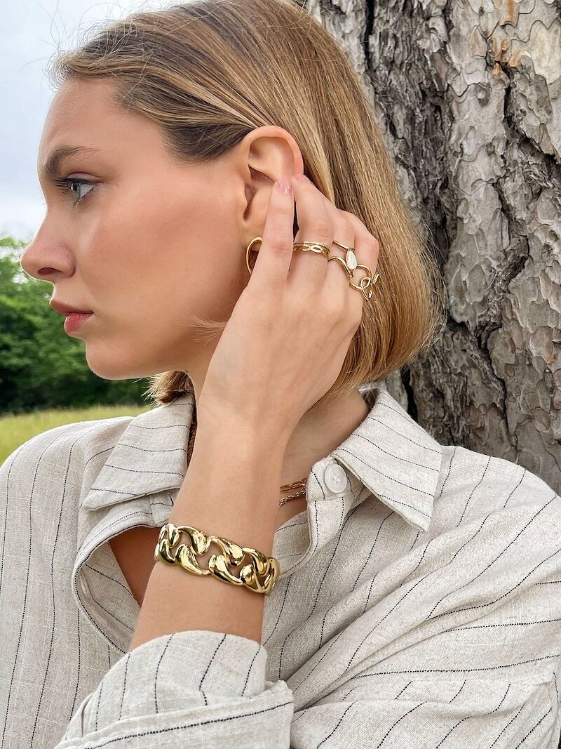 Bracciale rigido in acciaio inossidabile 324AQ239