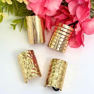 Set of 4 elastic scrunchies with metal ST62