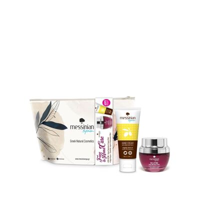 Pochette regalo per la cura di viso e mani Messinian Spa