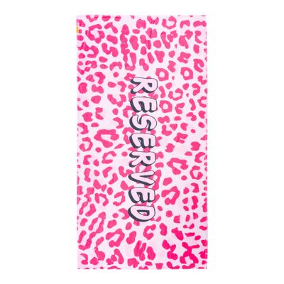 Texy Towel - RESERVED + Roze Tijgerprint - 75x150cm