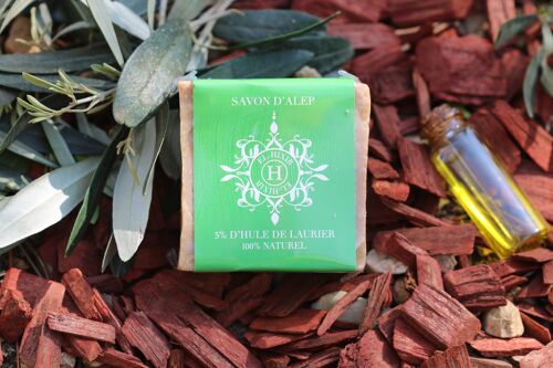 Savon d’Alep authentique à 5% d’huile de laurier pure