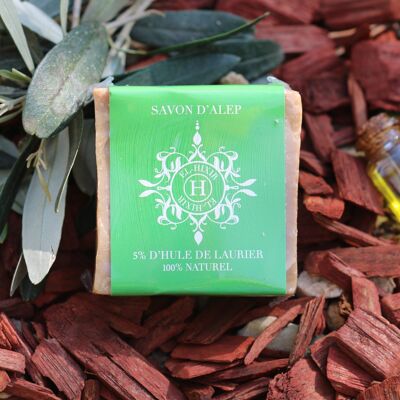 Savon d’Alep authentique à 5% d’huile de laurier pure