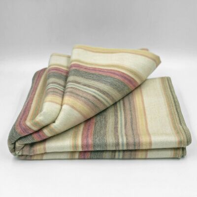 Ducur - Baby Alpaca Wool Throw Blanket / Sofa Cover - Queen 95" x 67" - earthtones