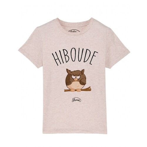 Tee-shirt Hiboude rose chiné