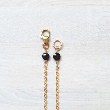 14K Gold-Filled Black Spinels Necklace 5