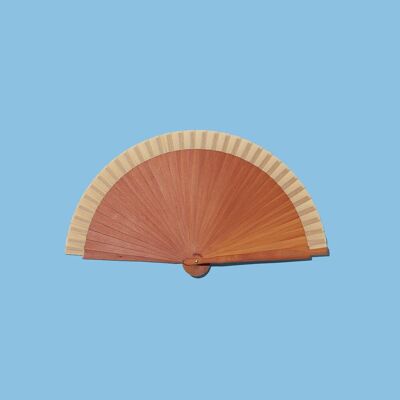 SPECIALE Ventaglio Beige in Legno 100% Fatto a Mano