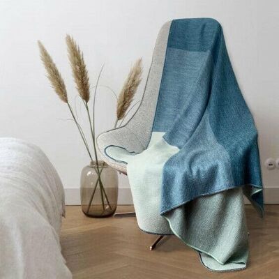 Soft & Warm Baby Alpaca Wool Reversible Throw Blanket / Sofa Cover - Small 63" x 59" 2