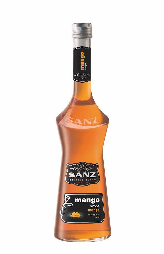 Mango syrup "Sanz", made from 22% mango juice.0.7 L