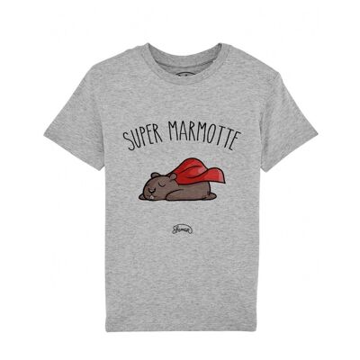 Camiseta super marmot gris jaspeado