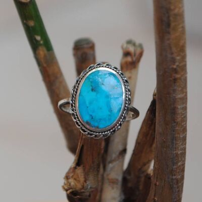 Turquoise and 925 silver ring