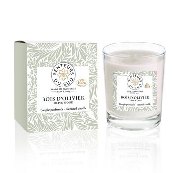 Bougie parfumée Bois d'olivier 140g - Provence 2