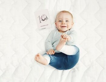 Cartes photo pour bébé Milestone® - La première année de bébé ABC 4