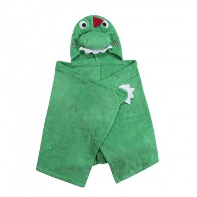 Asciugamano con cappuccio per bambini Zoocchini - Devin il Dinosauro