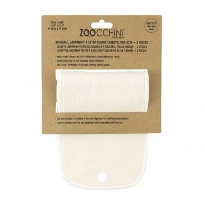 Zoocchini washable diaper - set of two inserts