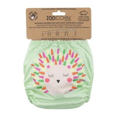 Zoocchini washable diaper - Harriet the Hedgehog