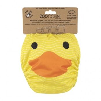 Couche lavable Zoocchini - Puddles le Canard 1