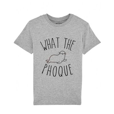 Tee-shirt what the phoque gris