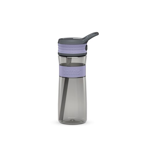 Trinkflasche EEN 600ml Lavendelblau / Grau-Tritan, PP, Silikon