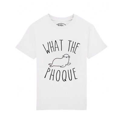 Tee-shirt what the phoque blanc