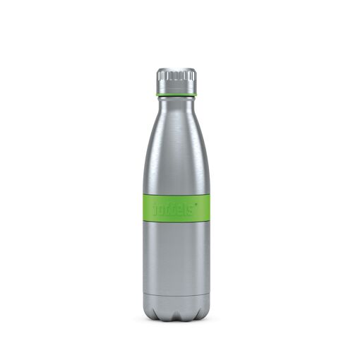 Trinkflasche TWEE 500ml Apfelgrün-Edelstahl, PP, Silikon