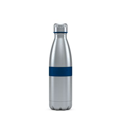 Drinking bottle TWEE 500ml night blue stainless steel, PP, silicone