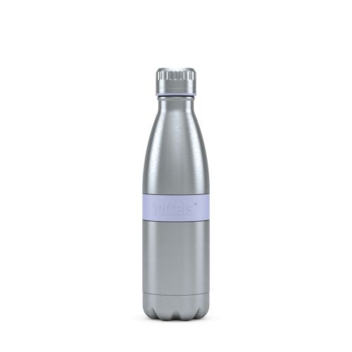 Trinkflasche TWEE 500ml Lavendelblau-Edelstahl, PP, Silikon