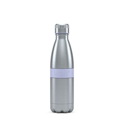 Drinking bottle TWEE 500ml lavender blue stainless steel, PP, silicone
