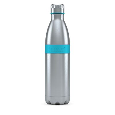 Borraccia TWEE 800ml turchese blu acciaio inossidabile, PP, silicone