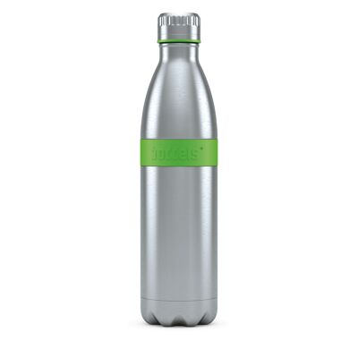 Botella para beber TWEE 800ml verde manzana acero inoxidable, PP, silicona