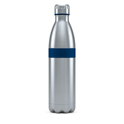 Trinkflasche TWEE 800ml Nachtblau-Edelstahl, PP, Silikon