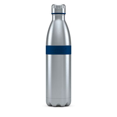 Drinking bottle TWEE 800ml night blue stainless steel, PP, silicone