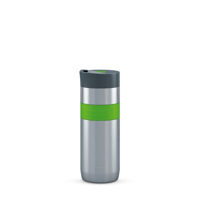 Thermo mug KOFFJE 370ml apple green stainless steel, PP, silicone