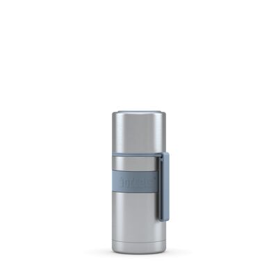 Vacuum flask HEET 350ml light gray stainless steel, PP, silicone