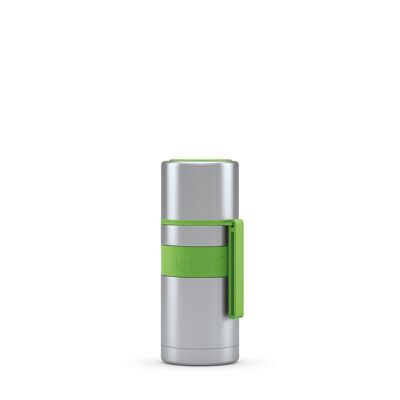 Vacuum flask HEET 350ml apple green stainless steel, PP, silicone