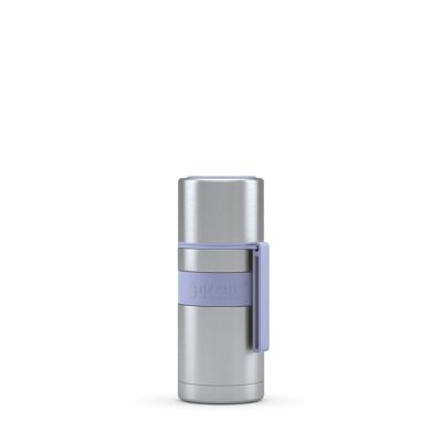 Vacuum flask HEET 350ml lavender blue stainless steel, PP, silicone