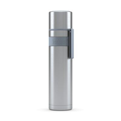 Vacuum flask HEET 700ml light gray stainless steel, PP, silicone
