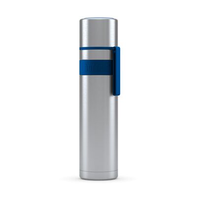 Vacuum flask HEET 700ml night blue stainless steel, PP, silicone