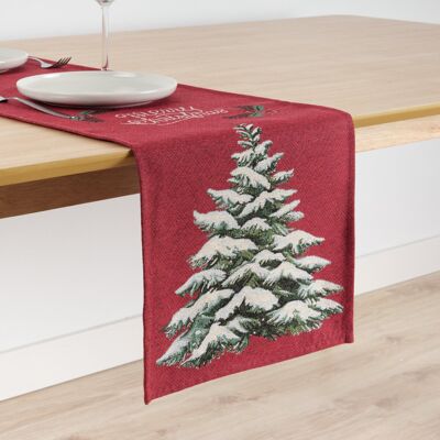 Camino de mesa jacquard 33840 ROJO 45x140 cm