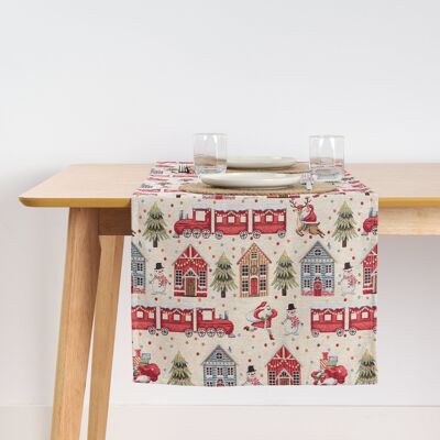 Jacquard table runner 33761B 45x140 cm