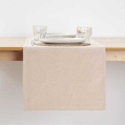 Reversible jacquard table runner PLAIN RED 45x140 cm