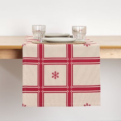 Reversible jacquard table runner 33742E 45x140 cm