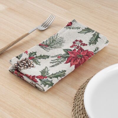 Pack of 2 jacquard napkins 33720 45x45 cm