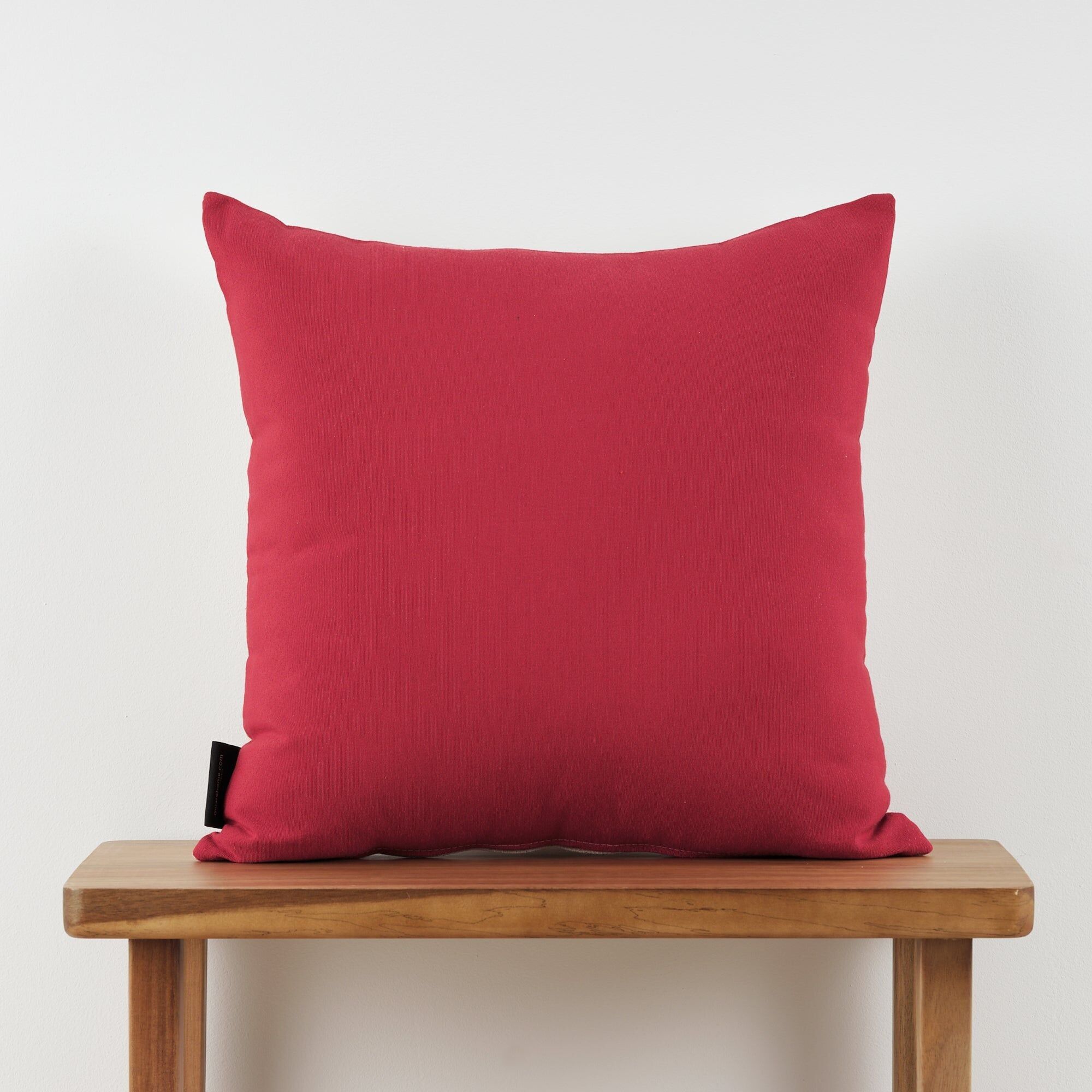 Wendbarer Jacquard-Kissenbezug 45x45 cm PLAIN RED