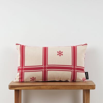 Reversible jacquard cushion cover 30x50 cm 33742E