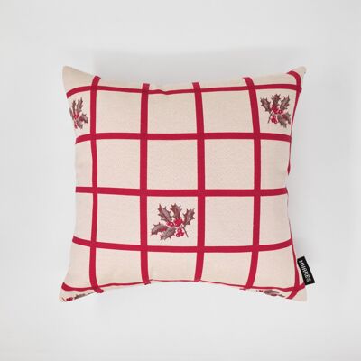 Reversible jacquard cushion cover 45x45 cm 33744B