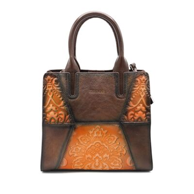 Zerimar Women's Leather Bag - Exclusive and Casual Engraved