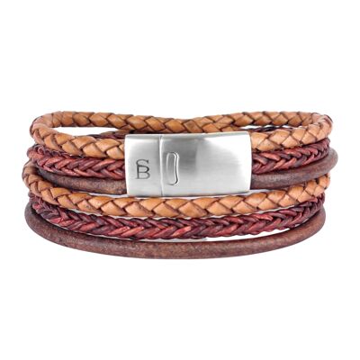 Leather Bracelet Bonacci- Caramel