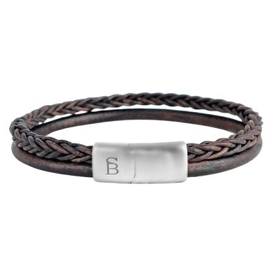 Leather Bracelet Denby - Brown