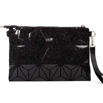 MOZAIKO 23BLACKSTARSLU: One side with black glitter and one luminous side